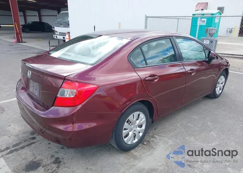 2012 Honda Civic Lx z USA, uszkodzony, nr VIN 19XFB2F59CE334073